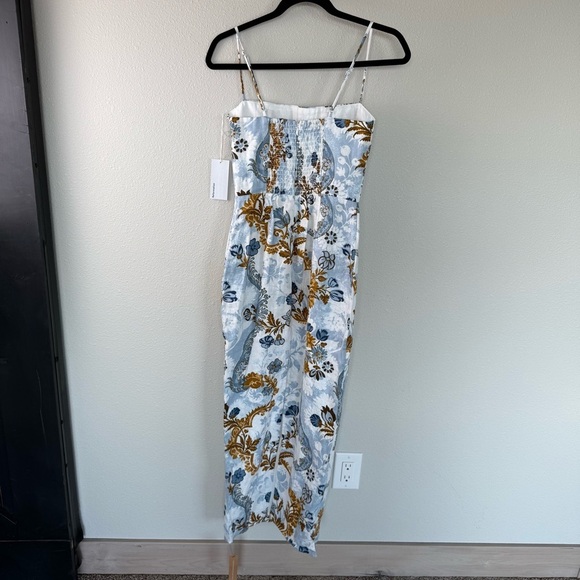 New REFORMATION Frankie Linen Dress in Reign Print NWT Wedding Women’s Size 2 - Picture 11 of 16